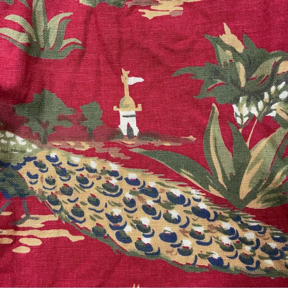 Pottery Barn Red Square Throw Pillow Covers,‎ Set of Two